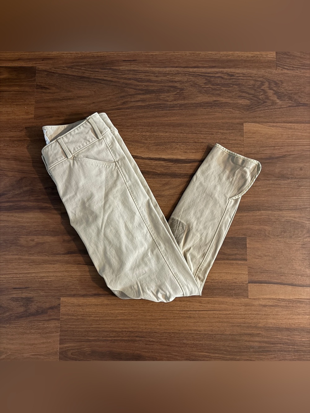 Women’s Size 26R Tan Tailored Sportsman Knee Patch Horseback Riding Breeches